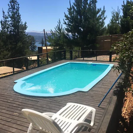 Acuarela minicasa con piscina en Lago Vichuquén Exterior foto
