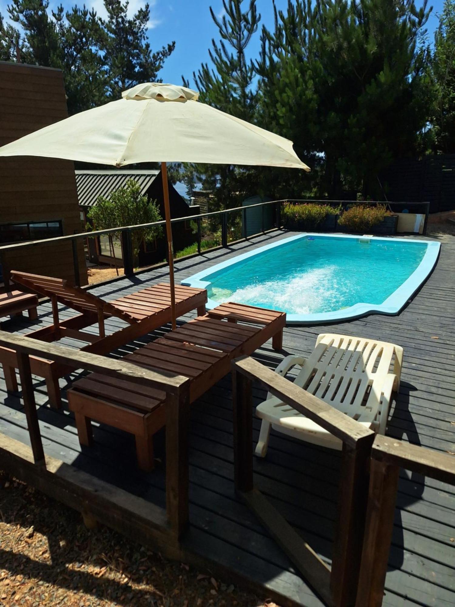 Acuarela Minicasas Con Piscina En Holiday home *