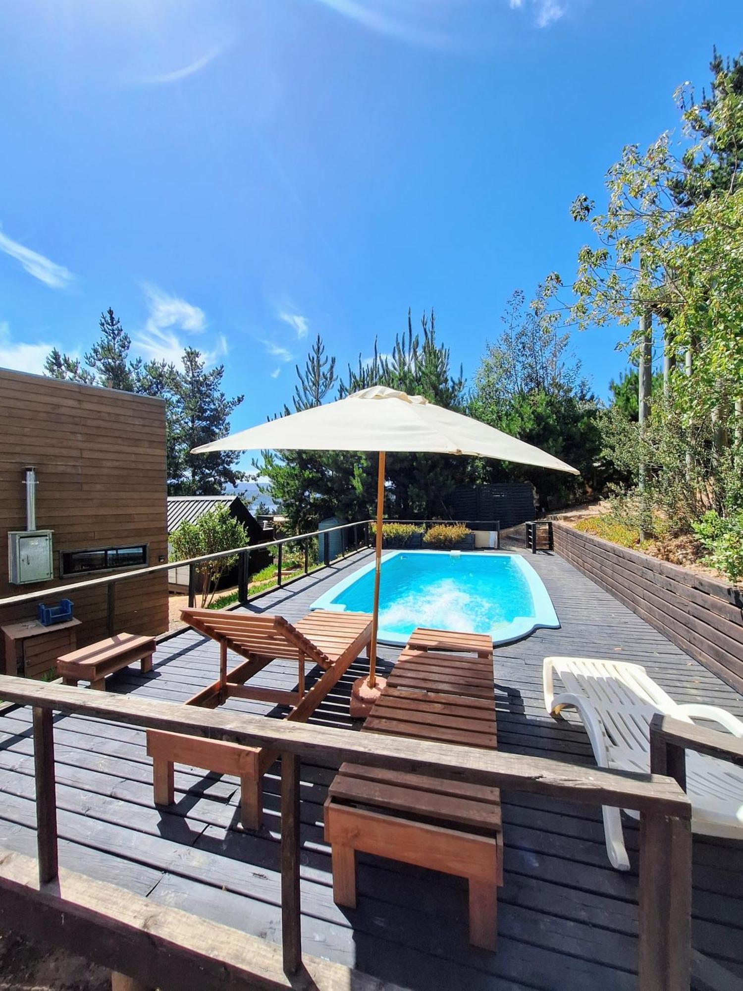 Acuarela Minicasas Con Piscina En Holiday home Vichuquen